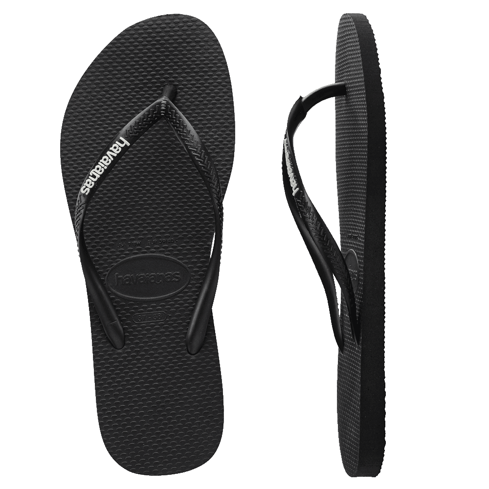 Slim Rubber Logo Black/White