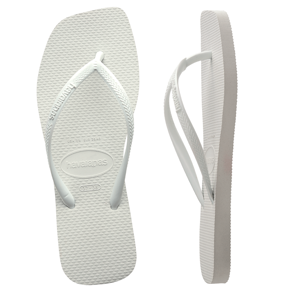 Slim Square Solid White