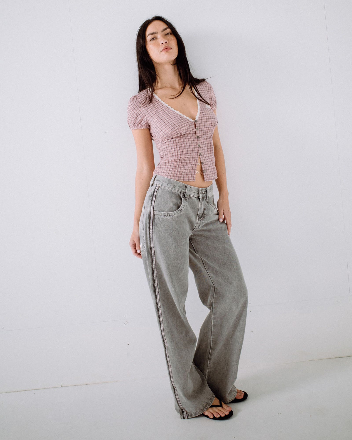 Flip Mommy Low Rise Baggy Jean