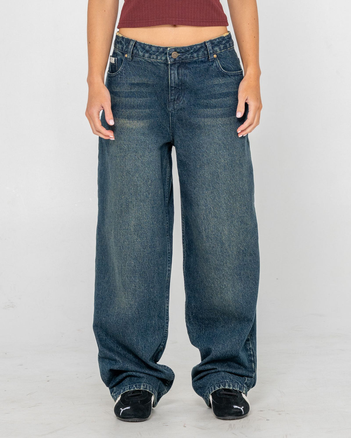 Roxanne Baggy Low Rise Jeans