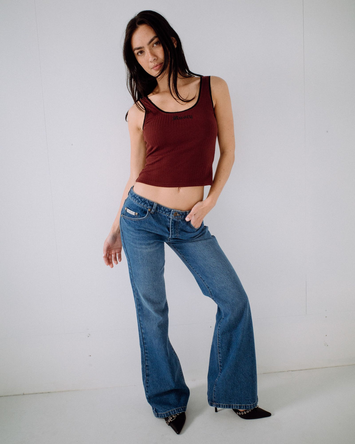 Freida Flare Low Rise Jeans