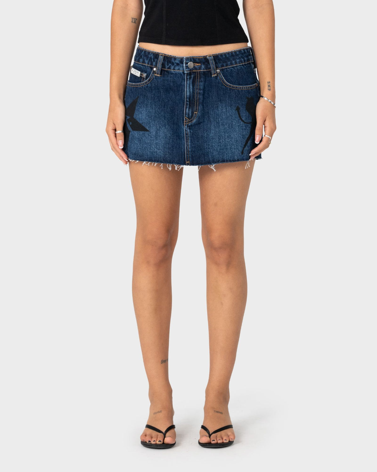 Brixton Low Rise Mini Denim Skirt