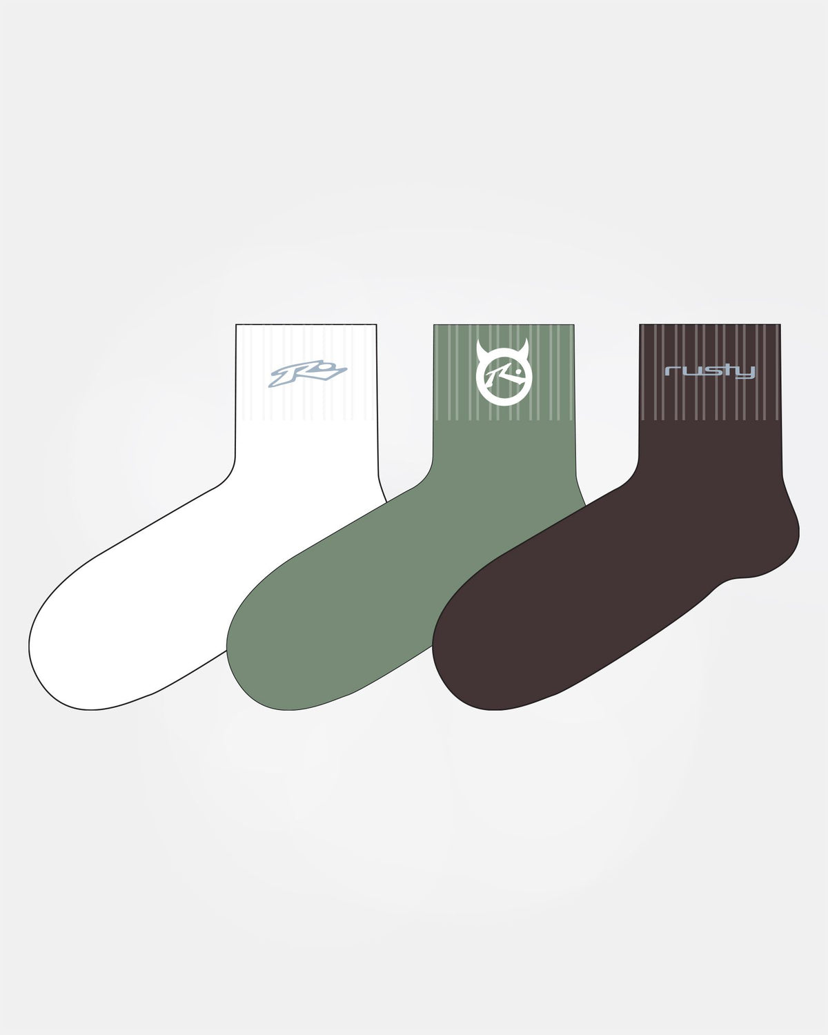 Fancy Day Crew 3-Sock Pack