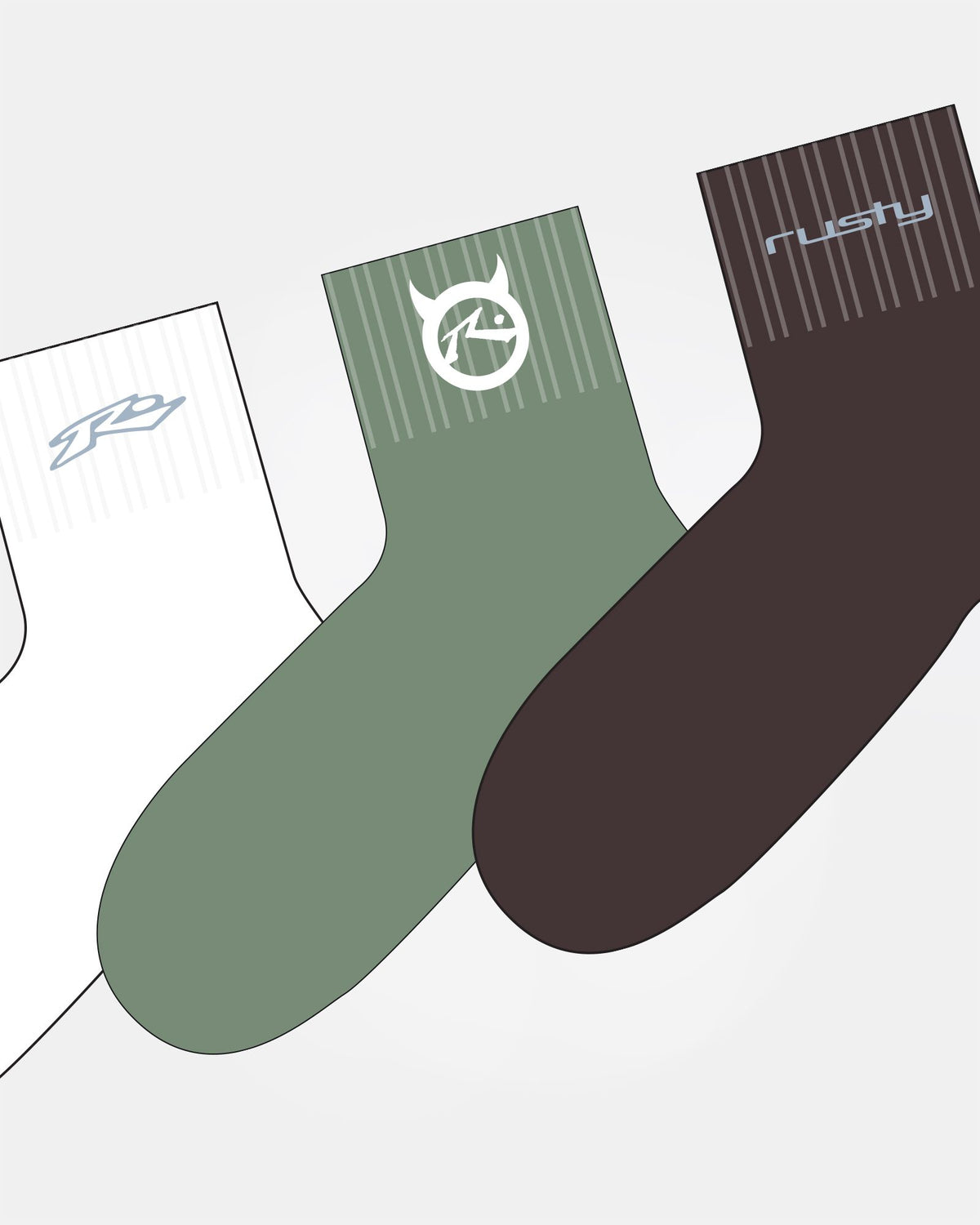 Fancy Day Crew 3-Sock Pack
