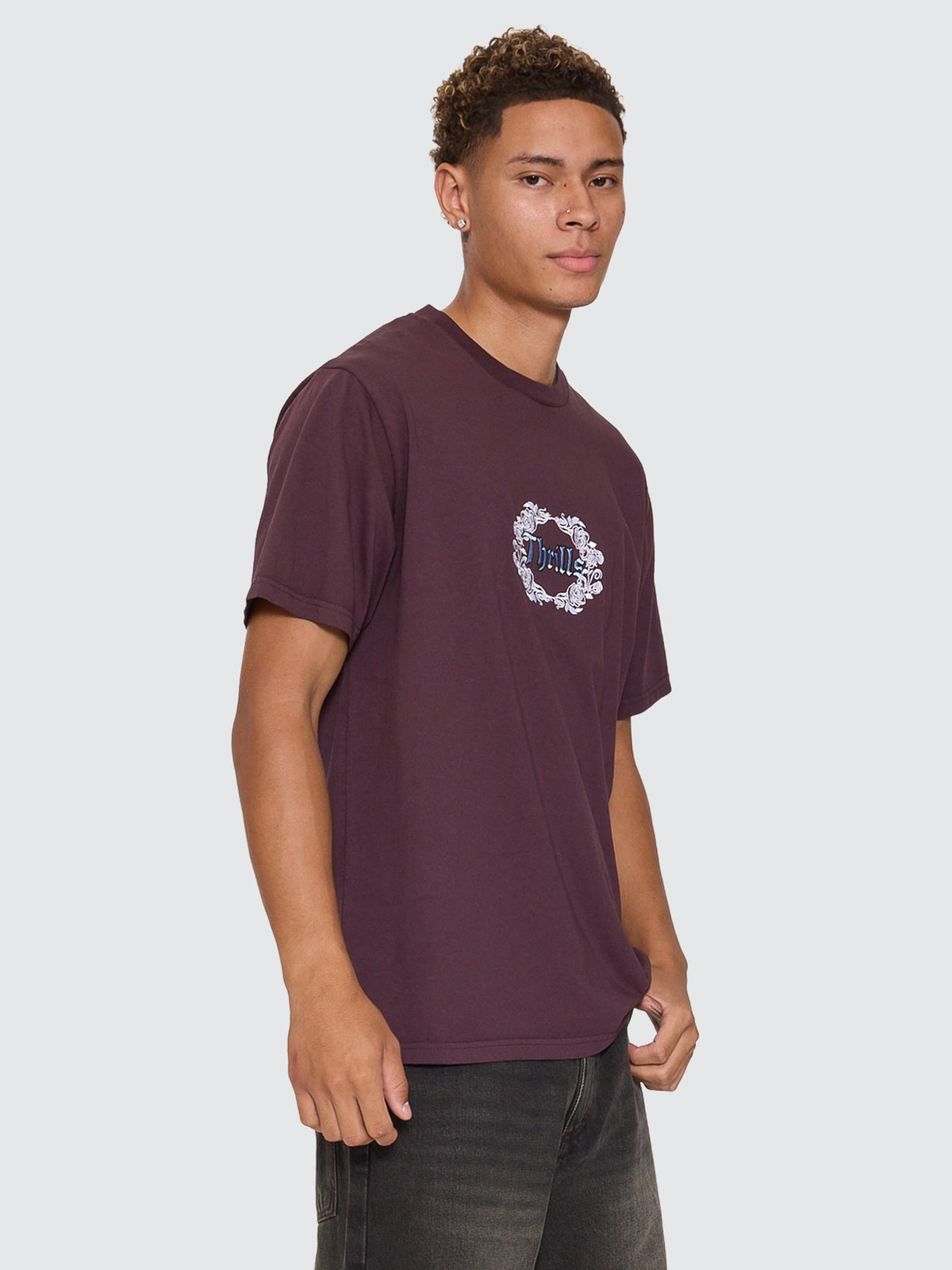 Wreath Of Desire Embro Merch Tee - Aubergine