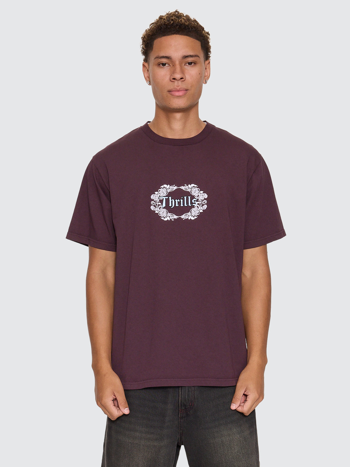 Wreath Of Desire Embro Merch Tee - Aubergine