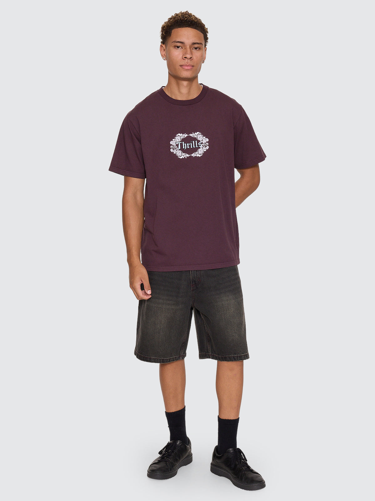 Wreath Of Desire Embro Merch Tee - Aubergine