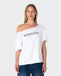 New But Old Off Shoulder Graphic Tee