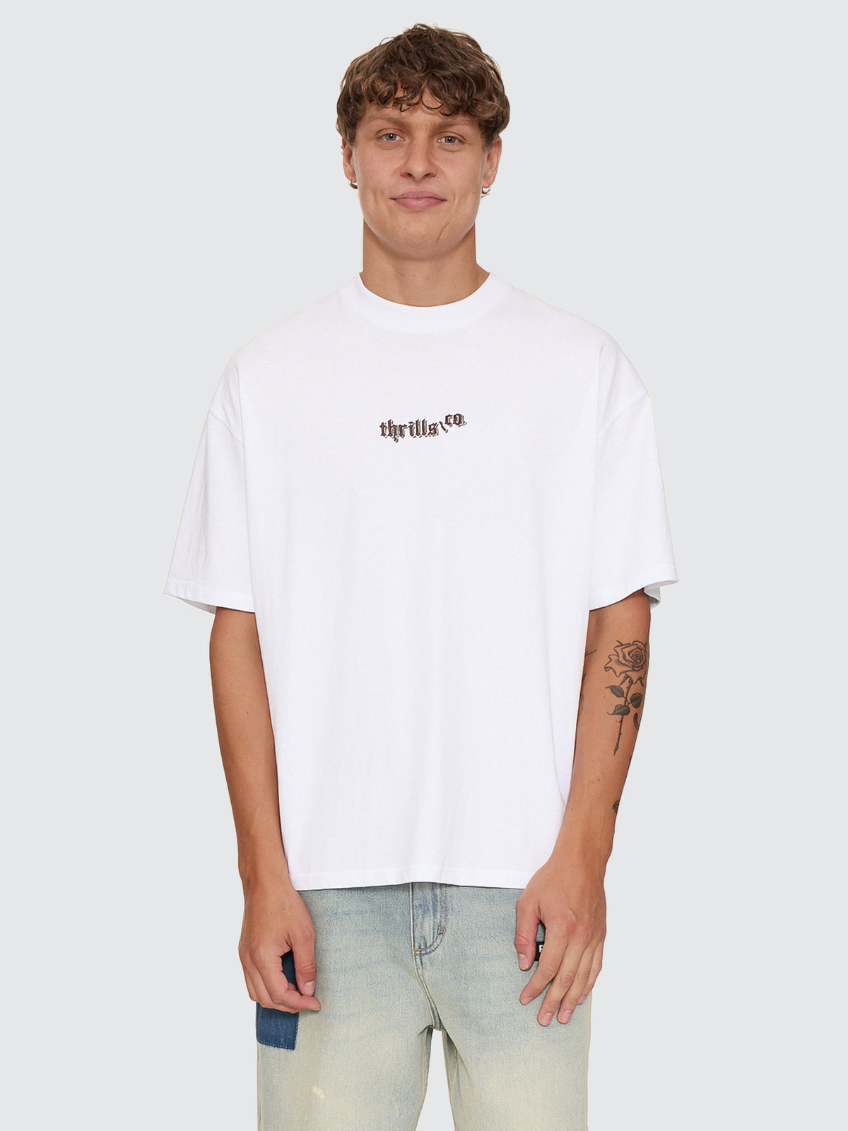 New Delusions Box Fit Oversize Tee - White