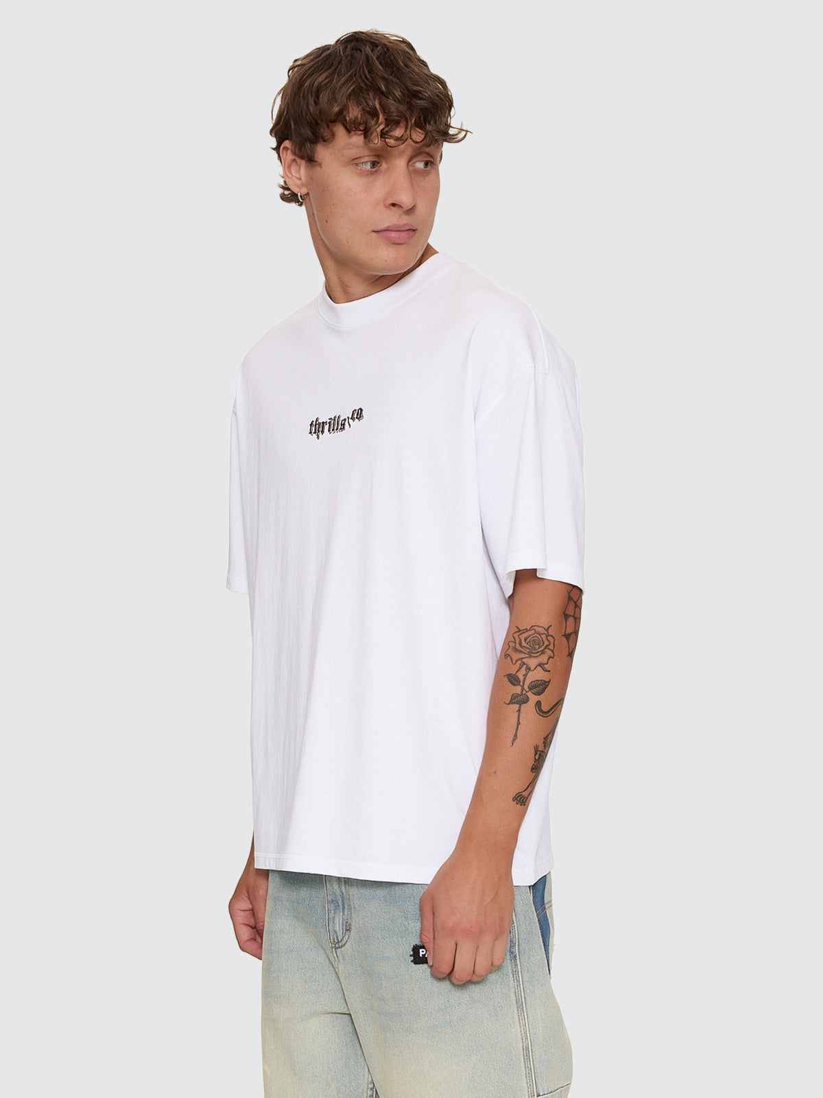 New Delusions Box Fit Oversize Tee - White