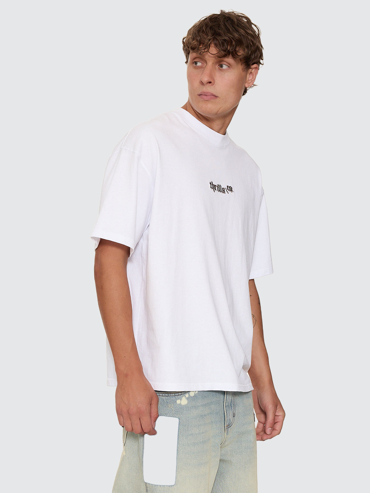 New Delusions Box Fit Oversize Tee - White
