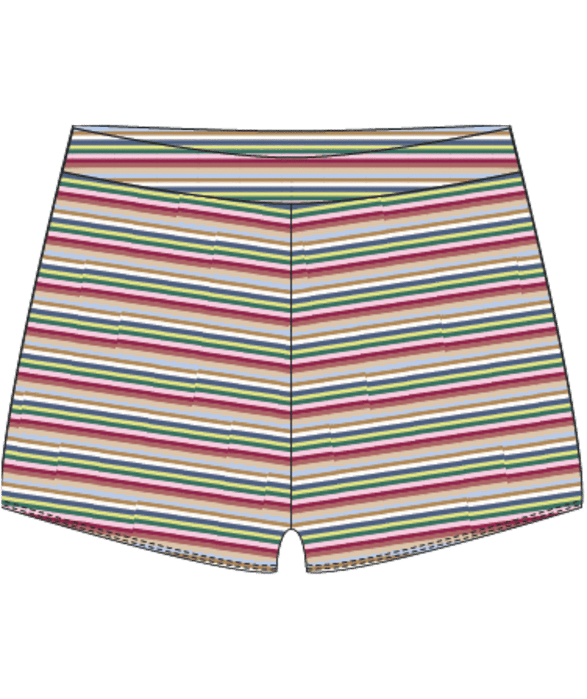 Sunset Stripe Hw Shorty