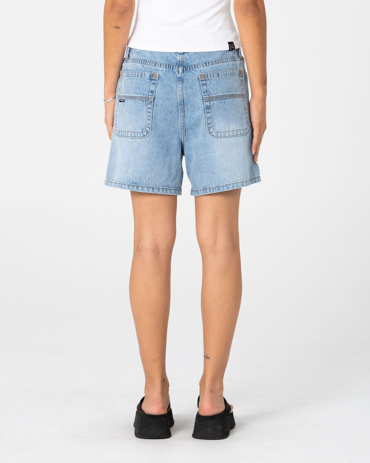 Cyprus High Waisted Denim Short