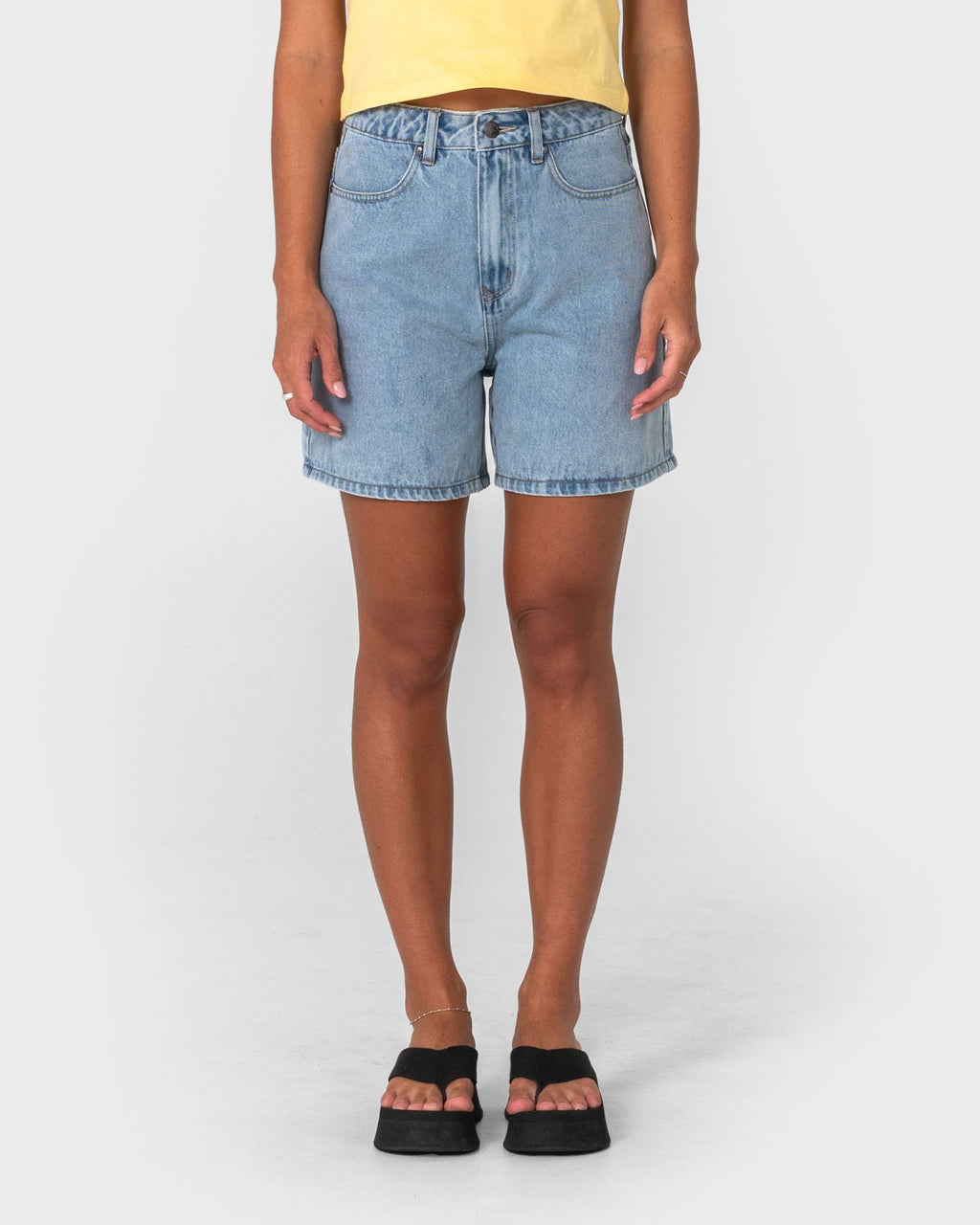 Cyprus High Waisted Denim Short