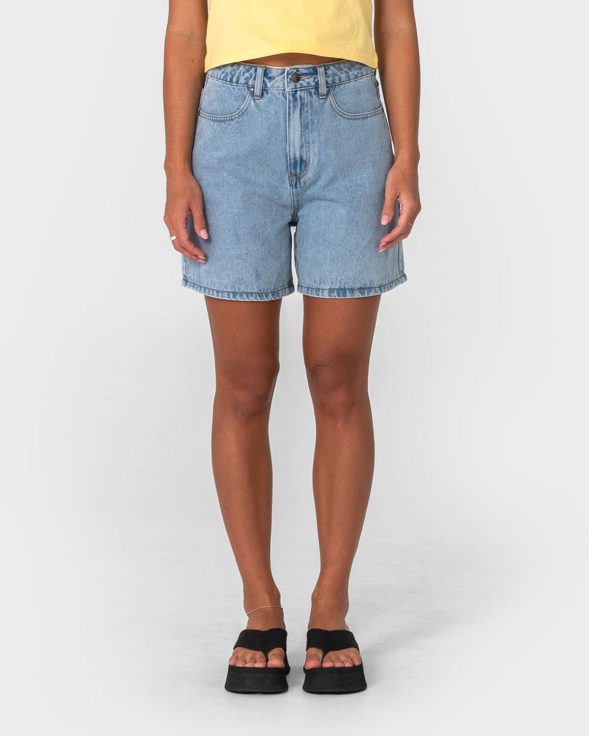 Cyprus High Waisted Denim Short