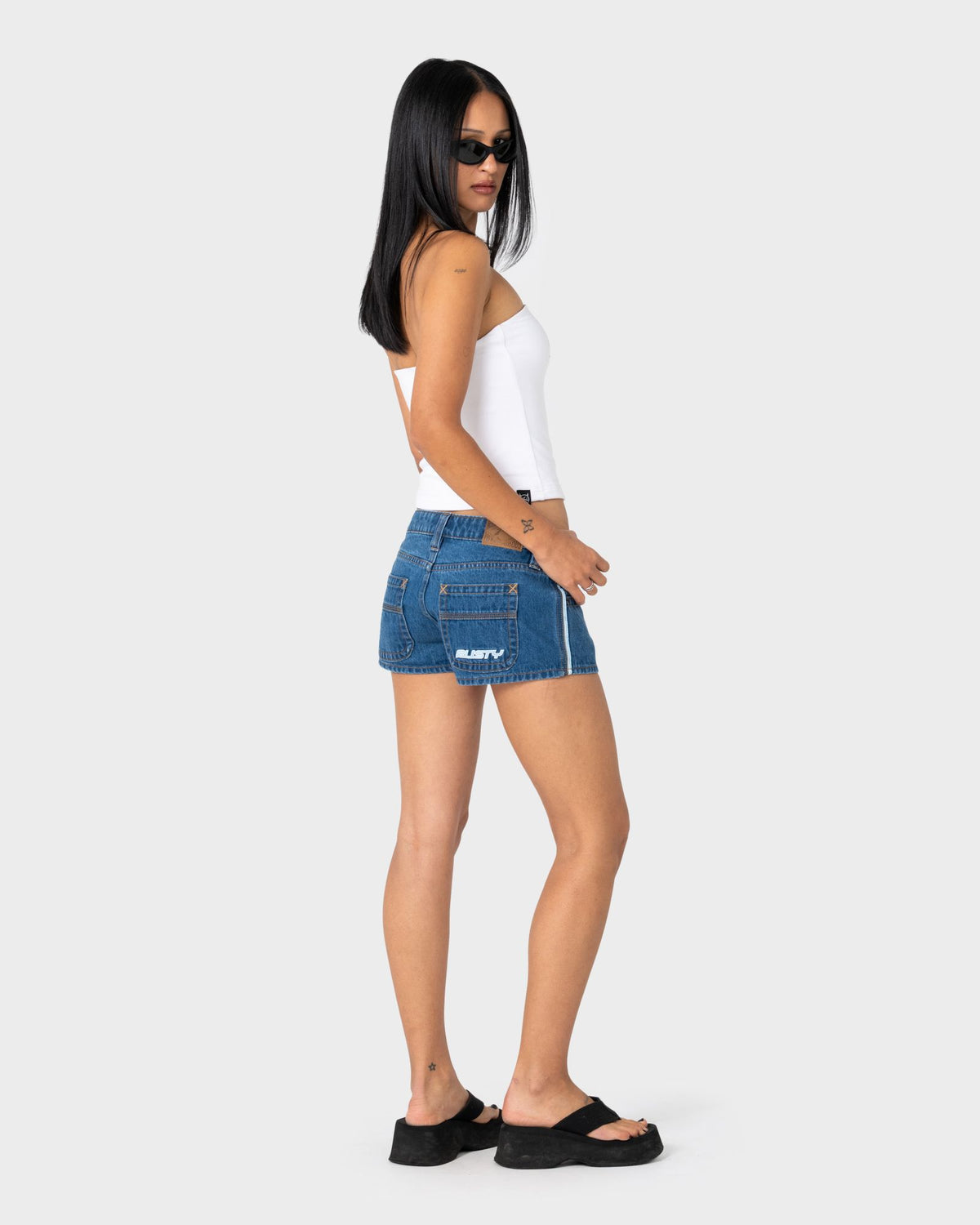 Flip Mommy Denim Micro Short