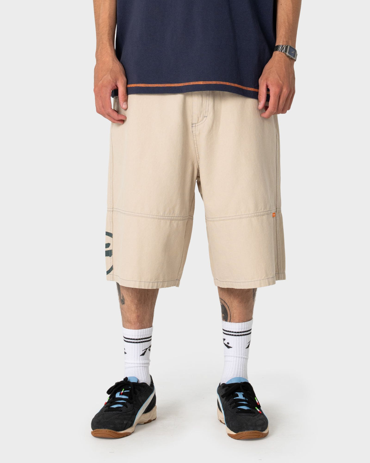 Slapon Panel Baggy Short