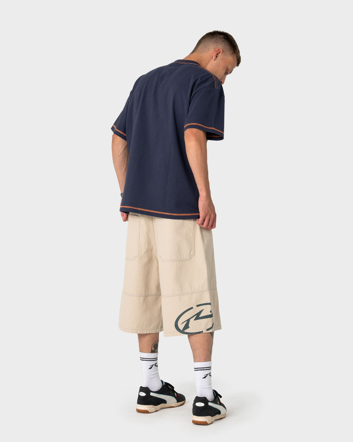 Slapon Panel Baggy Short