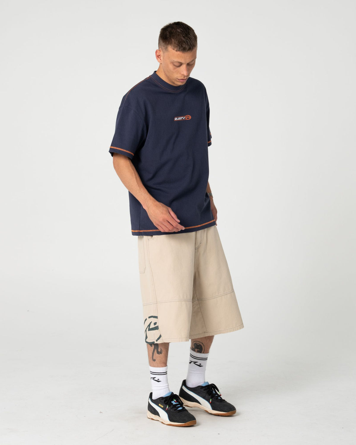 Slapon Panel Baggy Short