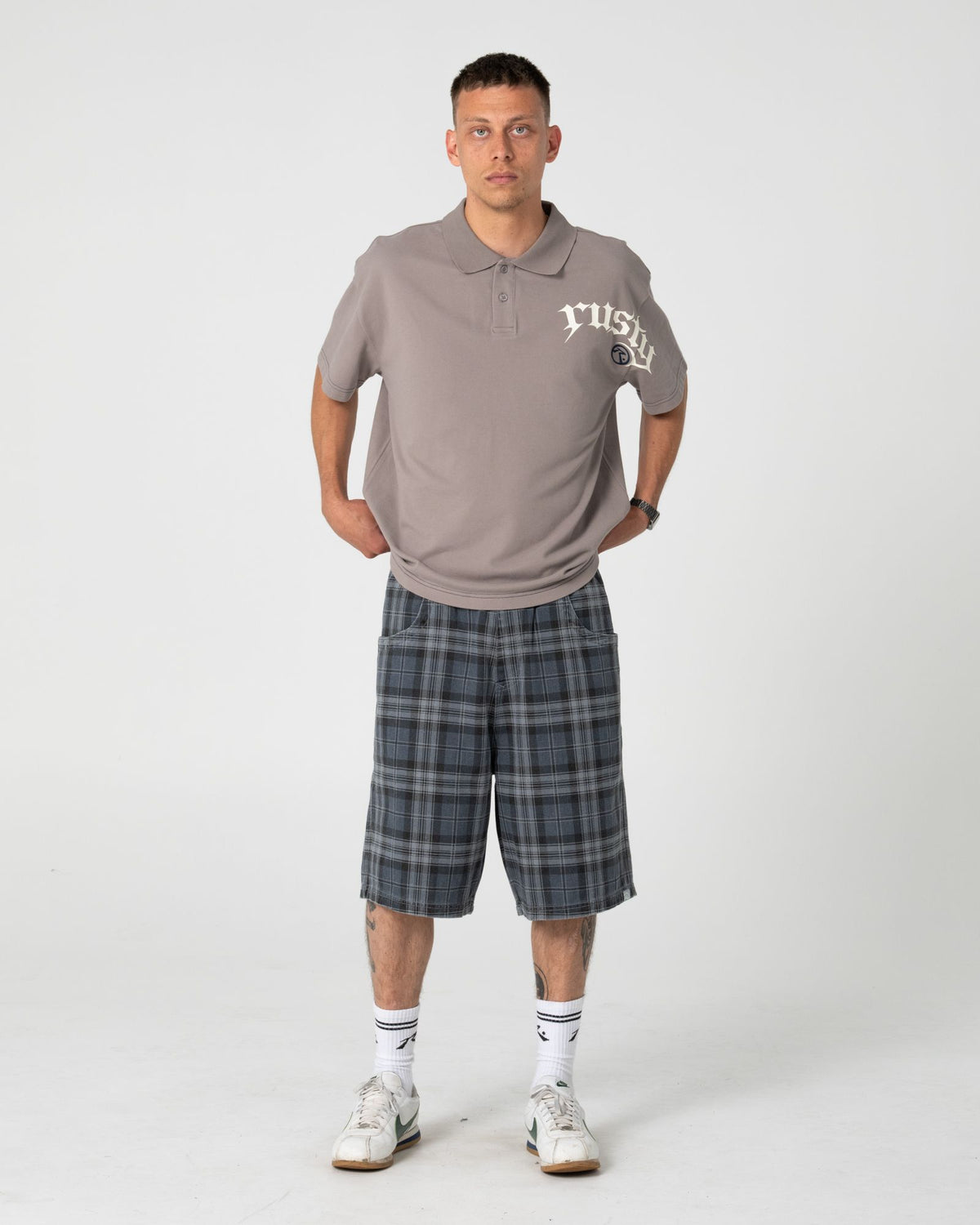 X-press Baggy Plaid Short