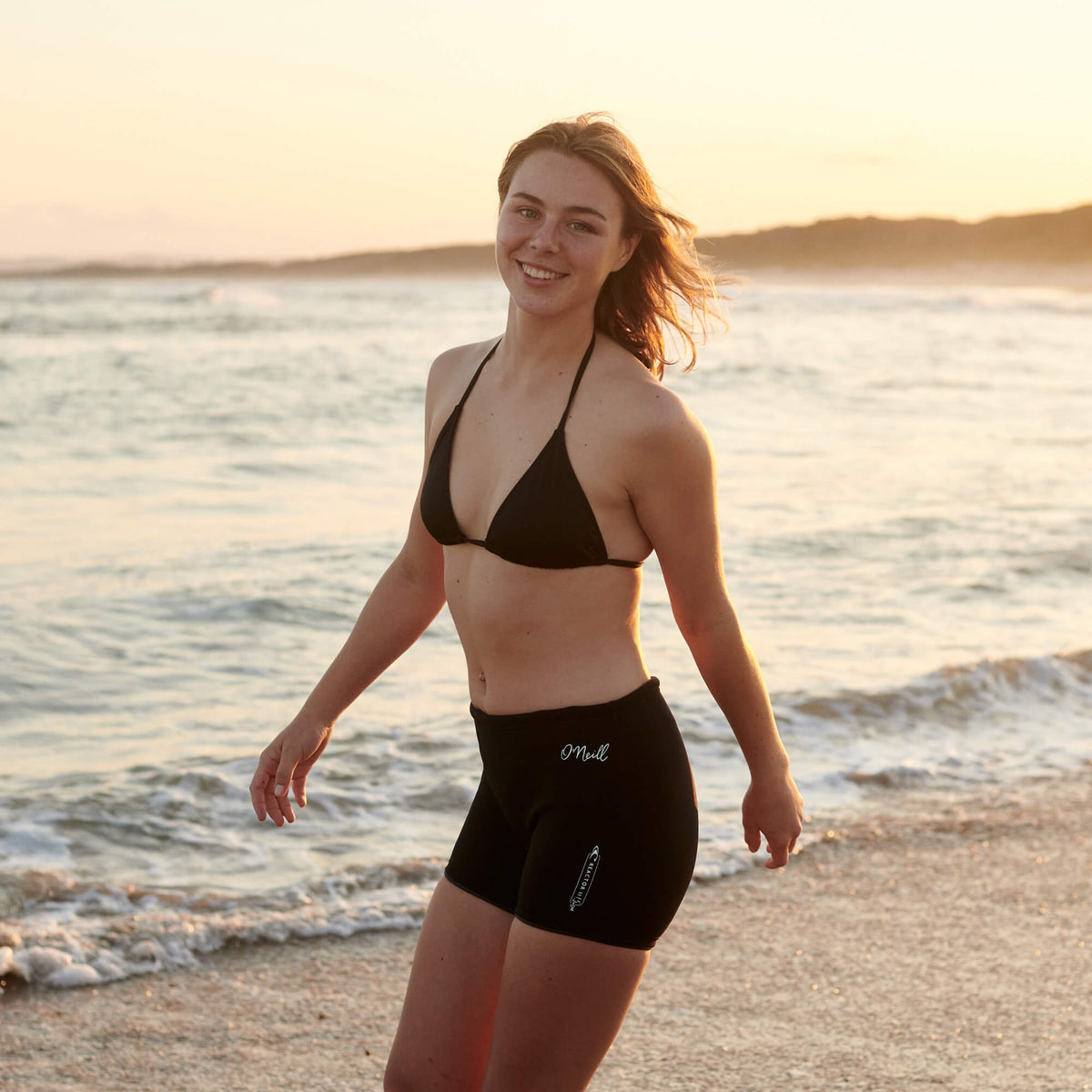 Women's Reactor 1.5mm Boyleg Wetsuit Shorts - Black