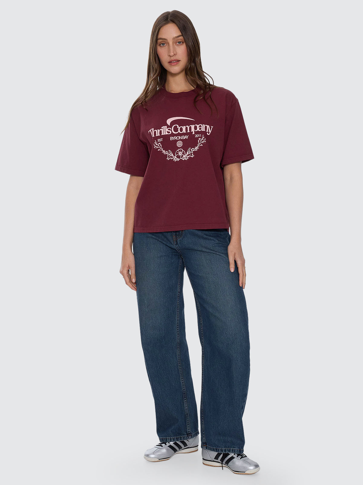 End Game Square Tee - New Maroon