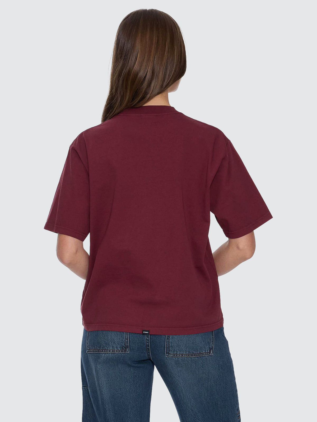 End Game Square Tee - New Maroon