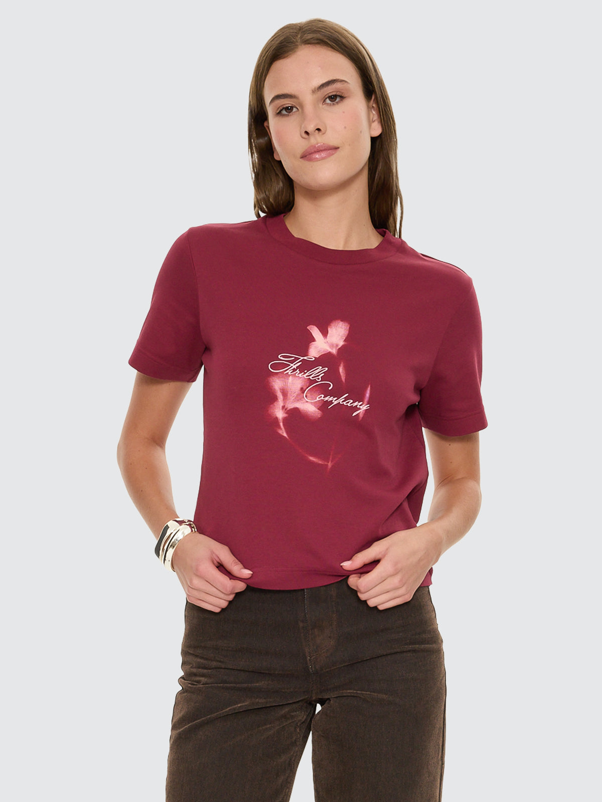 Nightbloom Essential Tee - Garnet Orchid